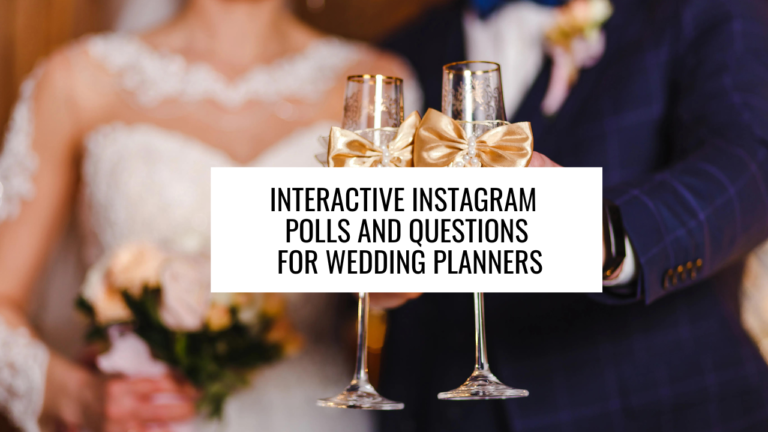 Interactive Instagram Polls and Questions for Wedding Planners