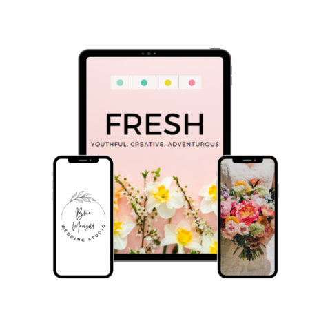 Fresh brand kit for wedding planners